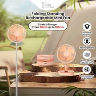 7200MAH Folding FAN Stand Rechargeable Adjustable Mini Fan Telescopic Kipas Mini USB Rechargeable Portable Fan 便携迷你风扇