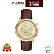 [Official Warranty] Fossil FS6113 Series Neutra Chronograph Brown Leather Men Watch