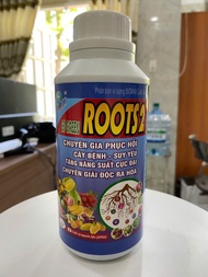 PHÂN BÓN ROOTS2 HỦ 500ml - CHUYÊN PHỤC HỒI CÂY BỆNH SUY YẾU TĂNG NĂNG SUẤT GIẢI ĐỘC RA HOA