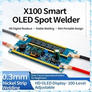 [R Q M U] Digital Power Adjustable DC12V Spot Welder Kit 100 Gears 12V Battery Control Board Double 