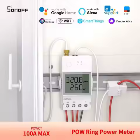 SONOFF POWCT POW Ring Smart Power Meter Non-contact Current Transformer Energy Moniter eWeLink APP D