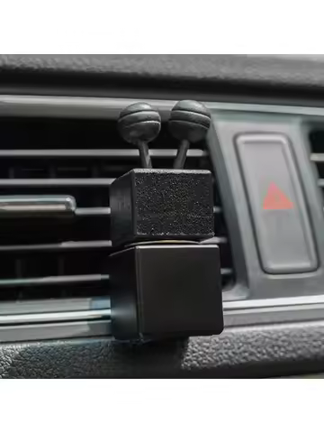 Single 8ML Automobile Fragrance Empty Heavy-Duty Glass Clip; Adorable Car Air Freshener Accessory, C