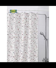 IKEA 宜家 LJUSOGA 吉索加 浴簾 180x200 釐米 防水 塗層 碎花 歐式 簡約