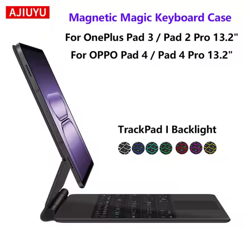Magic Keyboard For OPPO Pad 4 / 4 Pro 13.2" Magnetic Case For OnePlus Pad 3 OnePlus Pad 2 Pro 13.2 I