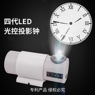 Fourth Generation LED Projection Clock European Style Roman Silent Projection Clock Living Room Wall