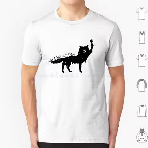 Good Luck Out There T Shirt 6xl Cotton Cool Tee Fantastic Mr Fox Fox Fantastic Wes Anderson Movies B