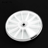 SLTNSTR Round Plastic Container Jewelry Accessories Storage Box 12 Slots - C-12