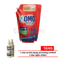 Nước giặt OMO Matic cửa trên túi 3.9kg Tặng 1 nước xả khô hương comforf mùi ngẫu nhiên