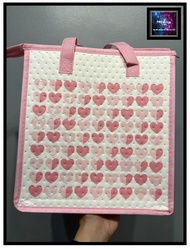 Starbucks Thermal Bag (Starbucks Insulated Thermal Bag) Starbucks Tote Bag “Pink Heart Design”