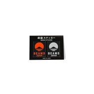 "BEAMS JAPAN Exclusive Maki-e Sticker - Orange/Silver"