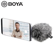 BOYA BY-DM100 USB Type-C Digital Stereo Condenser Microphone Plug On Mic for Android Smartphone / Samsung / Huawei