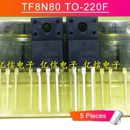 5pcs TF8N80 TO-220F AOTF8N80 8N80 TO220F 800V/7.4A MOSFET Transistor new original