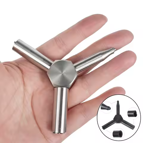 Tactical Outdoor CO2 Gas Valve Key Steel Triple Army Force Magazine Charging Tool For GBB AEG KSC KW