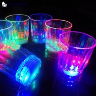 QUENNA 1Pc 50ml Mini LED Flashing Plastic Beverage Wine Drink Cup Bar Decorative Party Club Mug K7T7