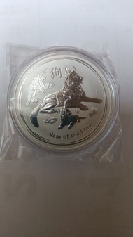 澳洲 2018 年 1 元 狗年生肖銀幣