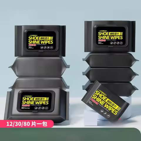 Home 12/30/80 Pieces Disposable Shoe Wipes Portable Shoe Cleaner Travel Sports Shoes Wipes Quick Cle