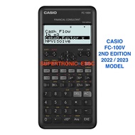 ORIGINAL CASIO FC100V 2nd Edition FC-100V  FC-200V FC200 FC100 Financial Consultant Calculator With 