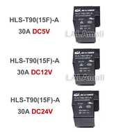 1pc HLS-T90(15F)-A HLS-T90 15F-A DC5V DC12V DC24V 30A 4Pins 5Pins T90 Power Relay Original