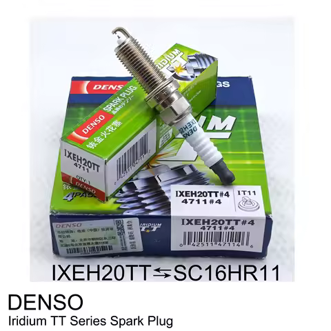 4pcs Original DENSO Iridium Spark Plug IXEH20TT 4711 Suitable for TOYOTA Engine Code 1ZR-FAE, 1ZR-FE