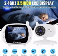 ส่งจากไทย 3.5 นิ้ว Wireless Audio Video Baby Monitor กล้องรักษาความปลอดภัย 2 Way Talk Night Vision I