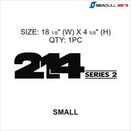 Sticker JCB Backhoe Sticker 214 Series 3 (Cut Out Sticker) Crane Sticker 214 Series 3