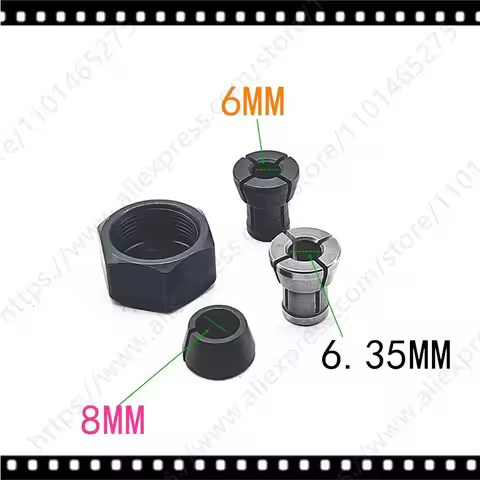 Collet for MAKITA 763637-1 1/4" 6.35mm 763636-3 763615-1 6mm RP0900K RT0701C M361 3608B EINHELL RT07