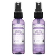 Dr bronner 's lavender organic hand sanitizer x 2