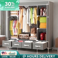 Wardrobe Almari Baju Rak Baju Clothes Organizer Storage Rack Cabinet Bedroom Furniture Clothes Rack 