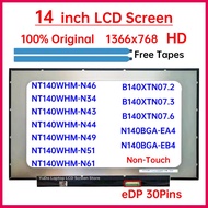 14" HD Laptop LCD Screen NT140WHM-N46 N34 N43 N44 N49 N51 N61 B140XTN07.3 B140XTN07.2 07.6 N140BGA-E