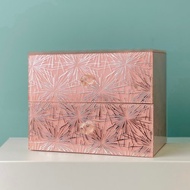 好憩HORCHILL  璀璨玫瑰粉金玻璃首飾收納盒