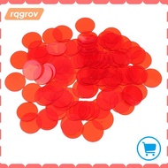 [rqgrov] 100 Pieces Round Bingo Chips 3/4'' Bingo Supplies Translucent for Bingo Card