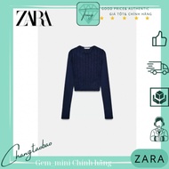 ZR AU navy blue long-sleeved sweater with wool blend, size S 165/84a