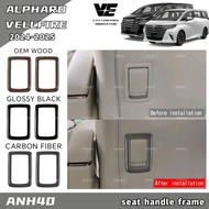 Vemart toyota alphard vellfire anh40 car seat handle cover accessories