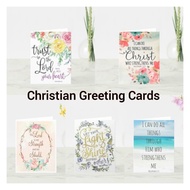 Christian Bible Verses Motivational Greeting Cards Jesus Inspirational Encouragement Christmas Gift Card