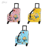 Jfory Ride on Suitcase Gift Portable Outdoor with Wheels Kids Luggage Ride on Luggage Carry on Lugga