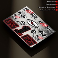 Reflective Motorcycle Stickers Ducati Racing Team Rider No. 63 Pecco Bagnaia MotoGP SUOMY Helmet Wat