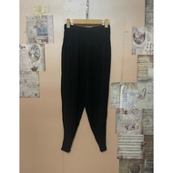 Alibaba women's wide-leg black hem pants, size m