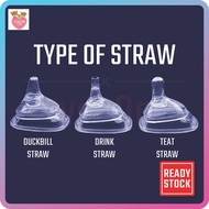 (Not original)Baby Bottle Hegen Suction Straw 360 Gravity Ball Learning Duckbill Drink Teat Puting B