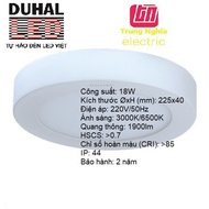 [DUHAL LED] ĐÈN LED PANEL ỐP TRẦN TRÒN 18W - KDGC518