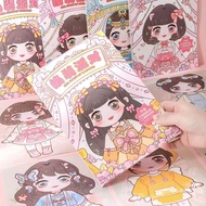 DIY Fashion Clothing Changing Sticker Book/Beautiful Princess Makeup Sticker Book Cute Makeup Sticke