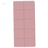 Foldable Yoga Mat Folding Travel Fitness Exercise Mat Double Sided Non-Slip for Yoga Pilates &amp; Floor Workouts  Easy Install Pink