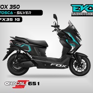 Sticker Molis FOX 350 Motor Electric Polytron cutting stiker Politron Fox 350
