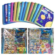 SG Instock! Ready Packed Goodies Bag Magic Water Colouring Book / Disney/ Paw Patrol / Unicorn / Dinosaur/ Baby Shark