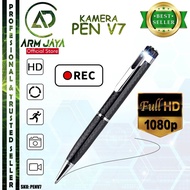 Camera Mini Unik Spy Kamera Pulpen Pen Cam V7 1080P Camcorder Hidden SpyCam CCTV Kecil Multifungsi