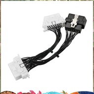 16 Pin OBD2 OBDii OBD2 Splitter Extension Cable One Male to Two Female Y Cable OBD2 Splitter Extensi