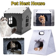Pet Nest House Portable / Cabin Cat Home / Foldable Triangle Cat Cave / Rumah Kucing