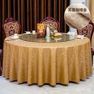 Oil-Proof Waterproof Round Tablecloth Large Dining Table European Style Home Use Heat-Resistant Hote