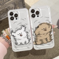 Windy Dog iPhone Case with Straight Edge, Shockproof, Transparent Camera Protection -iP 6/6s/7/8/Plu