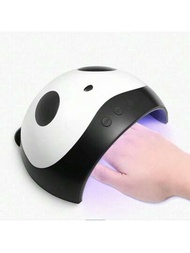 Lámpara de uñas LED UV de 36 W con puerto USB, uñas de gel, secado de luz UV, lámpara de secado de manicura y pedicura para esmalte de uñas de dedo (Panda)