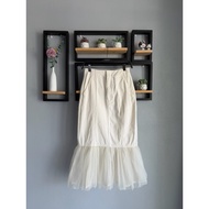 GRL White Denim Skirt
